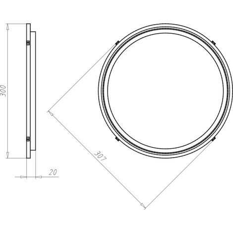 KAISER Frontteil HaloX 250 1283-10 bis 250mm Einbaudurchmesser