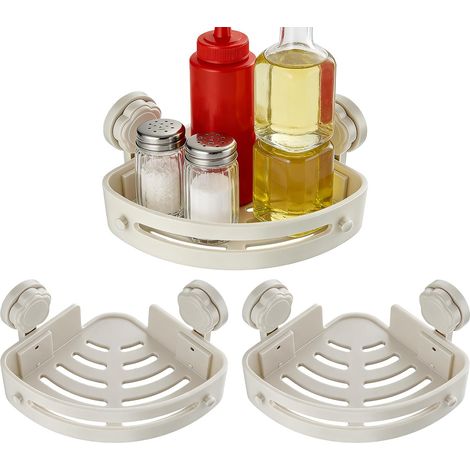 Duschkorb mit Haken 3 stufiger dreieckiger Organizer