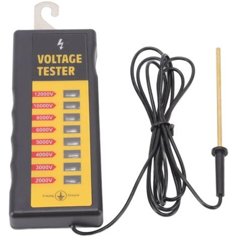 Pair - SJLERST Testeur de tension,testeur cloture electrique 12KV,Testeur de tension de clôture électrique sans contact,étanche,facile à lire,pour les fermes,bétail (1/5)