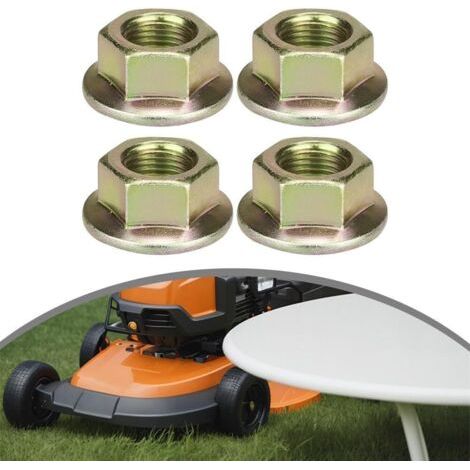 Kit 4 Dadi Filettati per Tagliaerba, Trattorini da Giardino, Falciaerba - Modello 712-0417A, Compatibili 753-05549, 912-0417A (1/4)