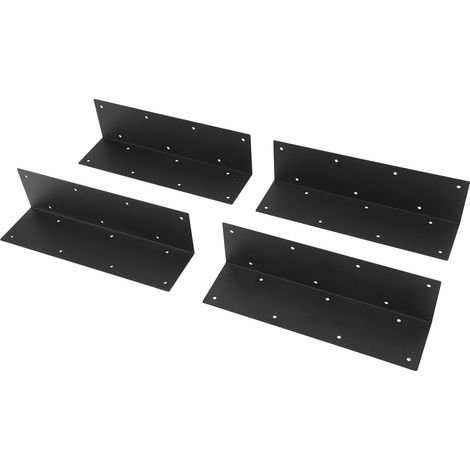 4 supports d'angle en acier pour potager surélevé, compatibles avec les potagers de 50 à 60 cm de hauteur. (1/5)