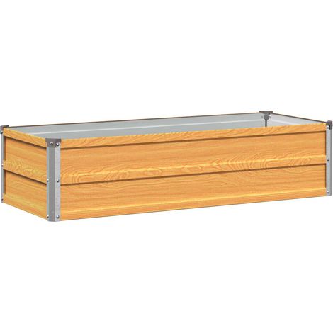 Cama de Jardín Elevada Natural 100 x 40 x 24 cm vidaXL (1/5)