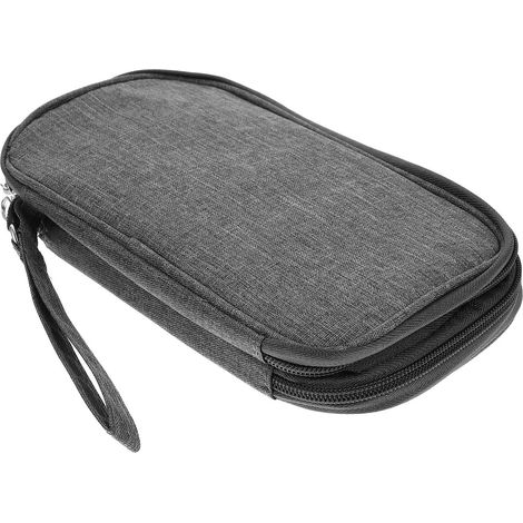 Organiseur de Câbles en Tissu Oxford Poignée Pratique, Étui de Rangement pour Accessoires Numériques, Protection l'eau Chocs, pour Voyage (1/5)