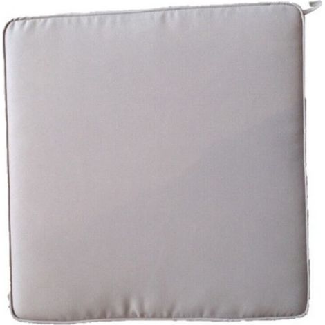 Cuscino quadrato in poliestere impermeabile e sfoderabile 40x40 cm per sedia - Grey (1/7)