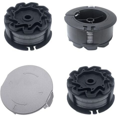 CHOYCLIT 3er-Pack Ersatzspulen für Bosch UniversalGrassCut 18V 26/18V 260/18/18 26/18 260 Rasentrimmer, für Rasentrimmer F016800570 und Spulenabdeckung 1600A01R5J (6 m, 1,6 mm) (1/5)