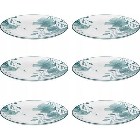 Secret-de-gourmet LILY Platos de Porcelana Azul 27 cm