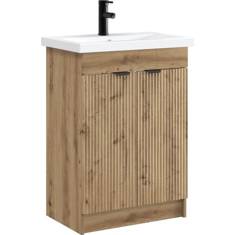 Bathroom Furniture Set Artisan Oak 78.5 x 37.5 x 81 cm vidaXL (1/5)
