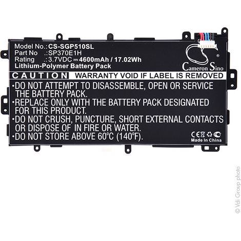 NX - Batterie tablette 3.7V 4600mAh - SP3770E1H (1/3)