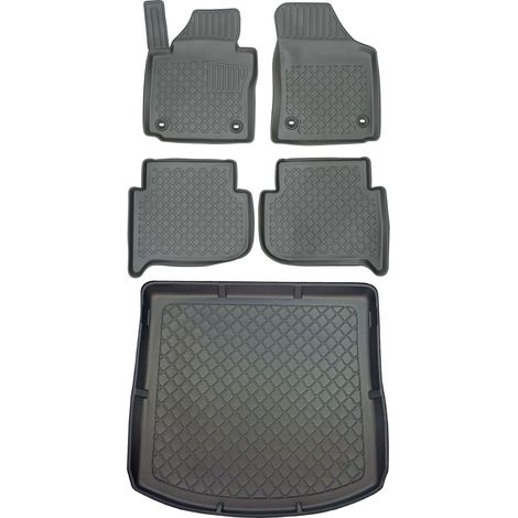 Set di tappetini per auto e tappetino per bagagliaio per Volkswagen Touran I SUV dal settembre 2010 all'agosto 2015. (1/5)