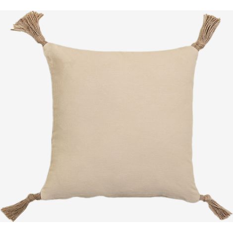 SKLUM Quadratisches Baumwollkissen (45x45 cm) Almiz Creme-Beige                                  
