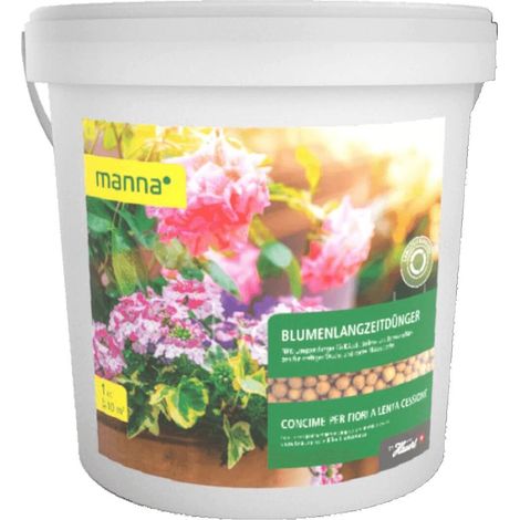 Manna engraisà long terme pour fleurs 1 kg engrais pour fleurs, engrais pour géraniums, engrais de balcon, parterres