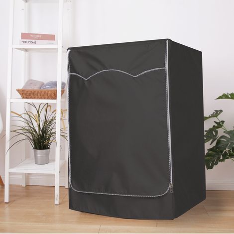 Wasserdichte Waschmaschinenabdeckung, automatische Rollenabdeckung, staubdicht, Sonnenschutz, Wäschetrocknerabdeckung (M, 60x55x85cm) (1/5)