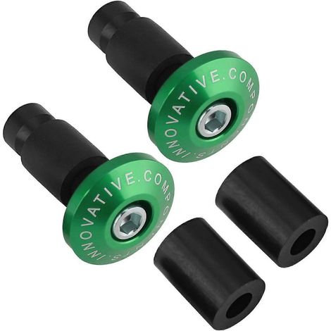22 mm 7/8 Zoll Motorrad-Lenkerendkappen für Renn-, ATV- und Offroad-Fahrzeuge, Grün