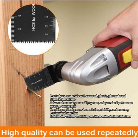 Lames de scie oscillantes universelles, lot de 10, compatibles Dremel Bosch Makita Fein, accessoires outil multifonction (1/4)