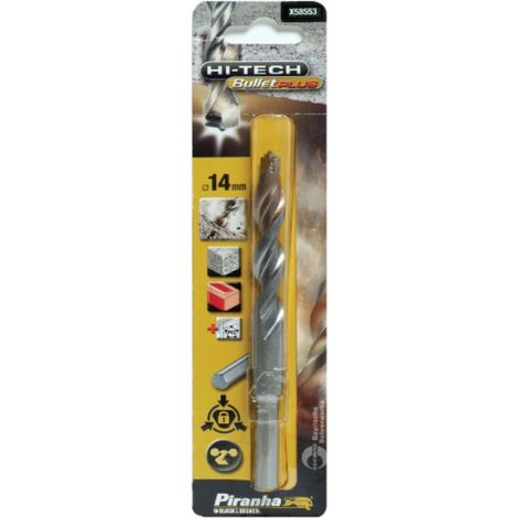BLACK DECKER - PIRANHA - PUNTA PROFESSIONALE PER TRAPANI - PER MATTONI/MURATURA - Ø14MMx150MM - AL CARBURO DI TUNGSTENO