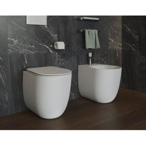 Sanitari HIT Filomuro 51,5x36 cm Senza Brida con Copriwater Slim