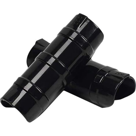 Lot de 20 clips de cadre de serre, pinces pour film de serre, clips de tube pour bâtiments de jardin, clips de film végétal, colliers de serrage pour tube de cadre de tuyau (noir 20 mm)