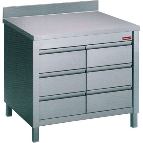 Table sur armoire avec 6 tiroirs - Diamond (1/3)