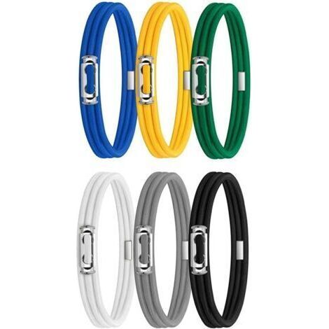 6 Pack Trash Can Tapes, Large Adjustable Elastic Straps, Fits 8-33 Gallon Trash Cans, Multi-Purpose Tapes, Durable (1/5)