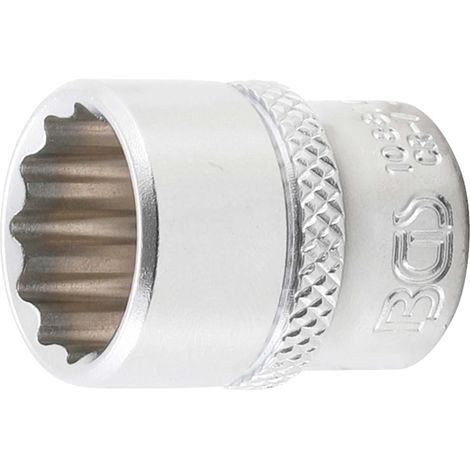 BGS Steckschlüssel-Einsatz Zwölfkant Antrieb Innenvierkant 6,3 mm (1/4") SW 9/16" - 10881