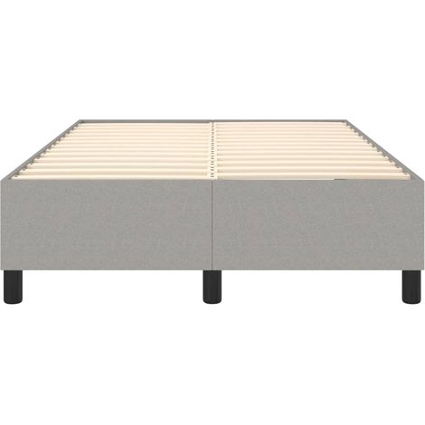 Rete a doghe su gambe giroletto 120x200 cm tessuto grigio chiaro TDL0207204