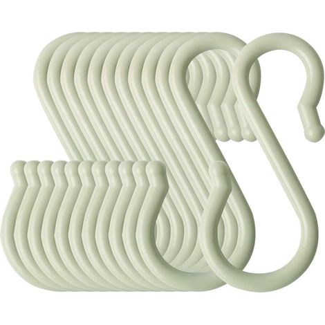 S-förmigen Haken Kunststoff Küche Bad Closet Hanger Töpfe Pfannen Tassen Utensilien (1/5)
