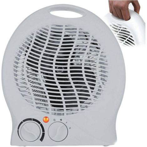 2000W Bathroom Fan Heater – Adjustable Thermostat – Low Energy Eco Mode – Quiet Heating for Small Spaces (1/5)