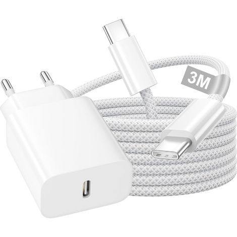 Chargeur Rapide Phone 17 16 15, 20W Chargeur USB C Adaptateur Secteur (1/5)