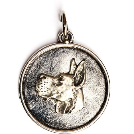 Collier pour chien Great Dane I - pendentif pour une maîtresse de chien, bijou unique d'Art-Dog (1/5)