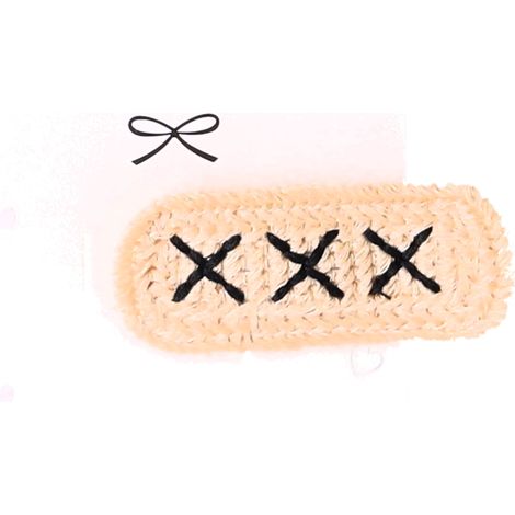 Set mit 10 niedlichen Haarspangen – beige, Boho-Stil (1/5)