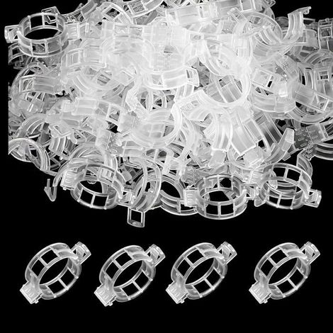 Clip de support pour plantes - AIMOONSA - 300 pièces - Ø30 mm - Transparent - Réutilisable (1/5)