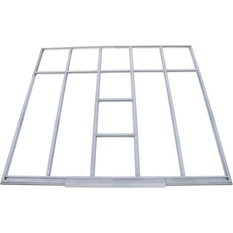 Duramax - Estructura de suelo para caseta - - Metal - gris - 8 x 8