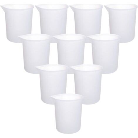 Green Mobility-10 pièces tasse à mesurer en silicone 100 ml tasse à mélanger antiadhésive, tasse en silicone pour résine résine époxy tasse à outils adhésive bricolage pour moules de coulée de résine (1/5)