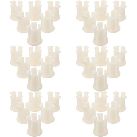 Lot de 100 manchons plastique pour tige de roulette de chaise, compatibles standard, silencieux et résistants (1/5)