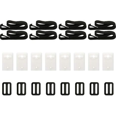 Swimming Pool Solar Cover Fixing Kit, 8 Solar Cover Straps, Kit with Universal Coil Straps for Solar Cover Fixing, for Inground Pool (1/5)
