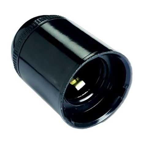 PORTALAMPADA CAMICIA LISCIA ELECTRALINE - TERMOPLASTICA NERO E27 M10X1- 6 pezzi