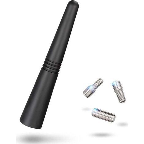 Antenna per auto FM DAB, mini antenna corta da 9 cm, antenna da tetto per auto con potente funzione di ricezione FM/AM/DAB. (1/4)