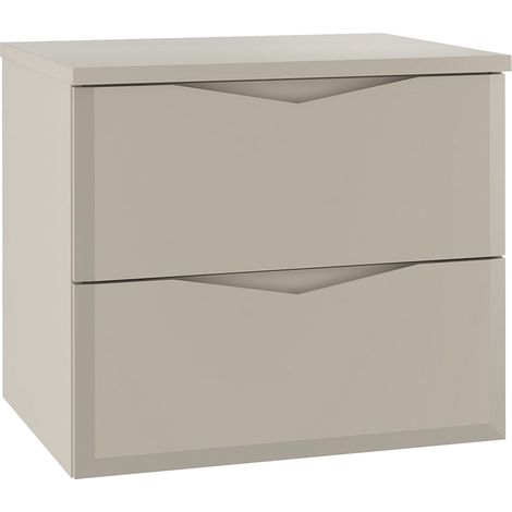 Meuble sous-vasque 60cm plan de toilette Ellie Cachemire (1/5)