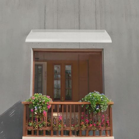 Awnings for Outside，Window awnings Exterior，Porch Patio Roof，Rain & Snow Protection, for Entrance, Balcony, Garage-Clear-120x 39cm/48x 16in (1/5)