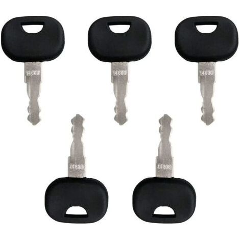 Clé de rechange pour contacteur d’allumage – Lot de 10 pièces, compatible avec tracteurs, engins de chantier, excavatrices, chargeuses et machines agricoles (modèle universel 14603)