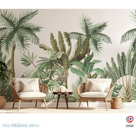Papier peint : Jungle et palmiers - Intissé - 200 cm - 280 cm (1/5)
