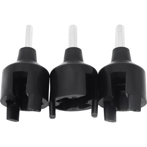 Lot de 3 mandrins pour clôture électrique, vis d'isolation pour anneaux isolants de clôture électrique, pour isolateurs, anneaux boulonnés, poteaux en bois, vis (1/5)