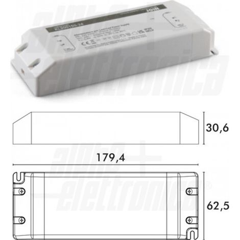 ALIMENTATORE TERMOPLASTICO SLIM 150 WATT 24 V
