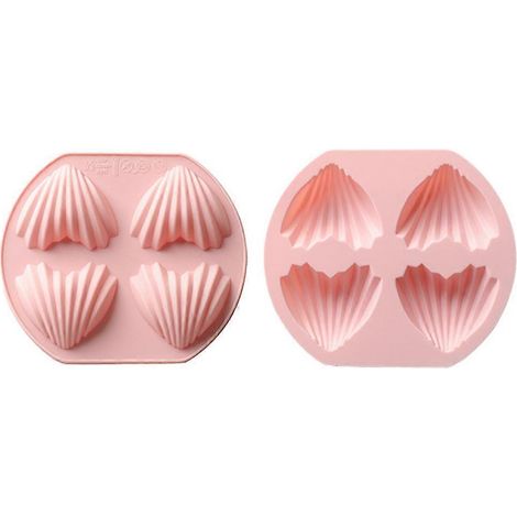2-teilige Kuchenform, 4-fach Cupcake-Backform, Antihaft-Backform, Cupcake-Backgeschirr-40X23X1.5CM-Golden (1/4)