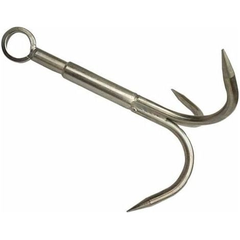 Stainless Steel 3-Prong Grappling Hook, Gravity Climbing Anchor and Retrieval Hook (Medium) (1/5)