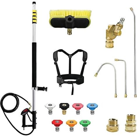 Adaptateur Lance de Nettoyeur Haute Préssion avec Raccord Femelle Rapide 1/4'' Compatible avec les Nettoyeurs Haute Préssion Karcher/Kärcher Série K2, K3, K4, K5, K6, K7