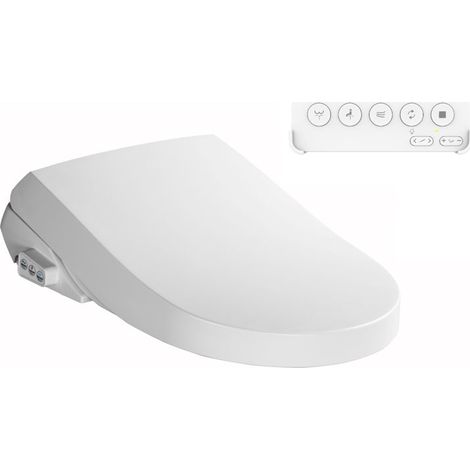 Abattant WC japonais – Buse autonettoyante en polypropylène antibactérien – Chauffage instantané et séchage à air chaud – Télécommande ergonomique – Toptoilet