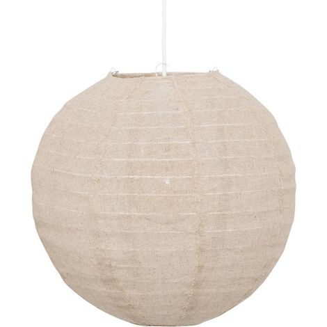 Lanterne japonaise boule Jordy beige D35cm - Atmosphera créateur d'intérieur (1/5)