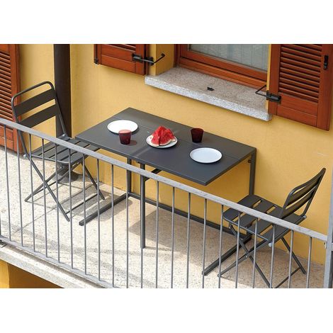 Set balcone 2 posti in ferro, pieghevole MALIGI HOME MG-ELISA Ferro (1/4)