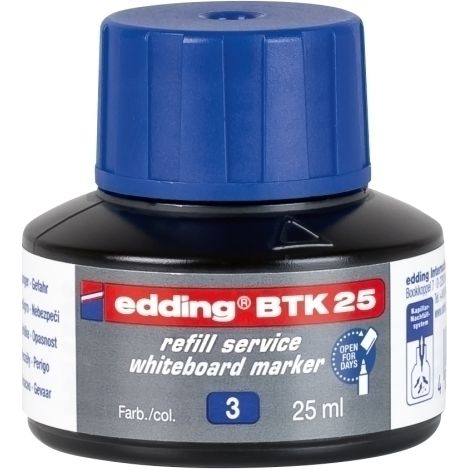 TINTA ROTUL.EDDING PIZ.25 ml BTK25 AZUL